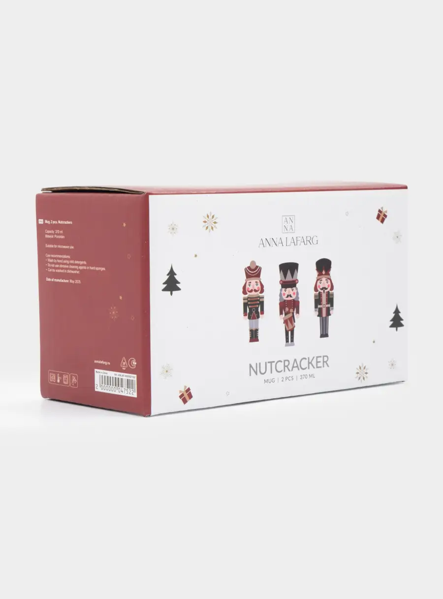 Кружка, 370 мл, 2 шт, фарфор P, белая, Щелкунчики, Nutcracker, image-6