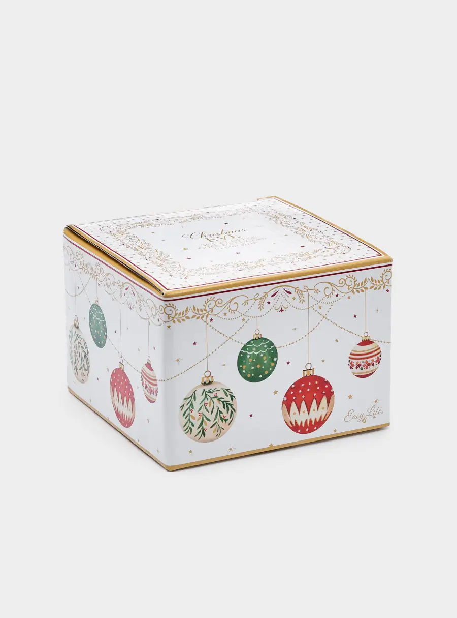 Пара кофейная, 2 перс, 4 пр, 80 мл, фарфор P, белая, Новогодние шары, Christmas Eve, image-10