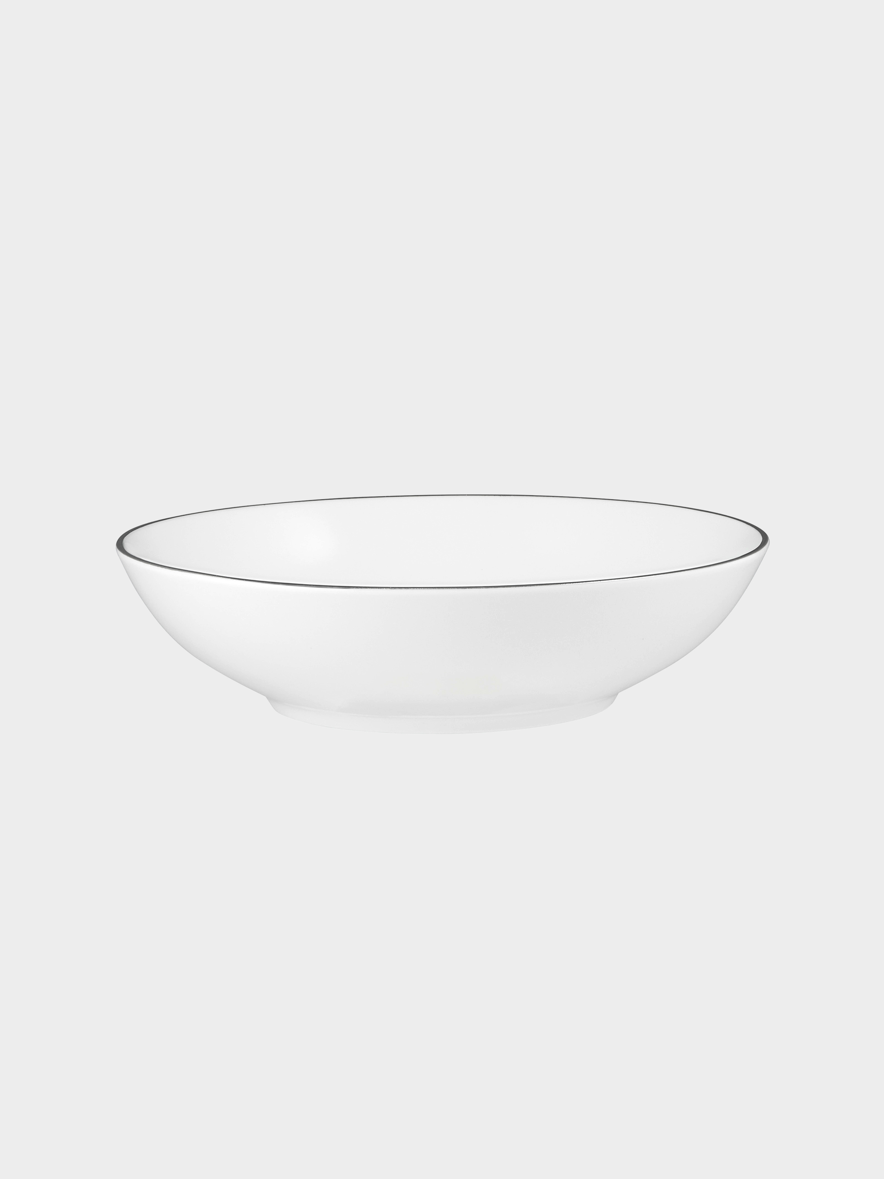Сервиз обеденный, 4 перс, 12 пр, фарфор P, белый, с серебристым кантом, White Platinum, image-2