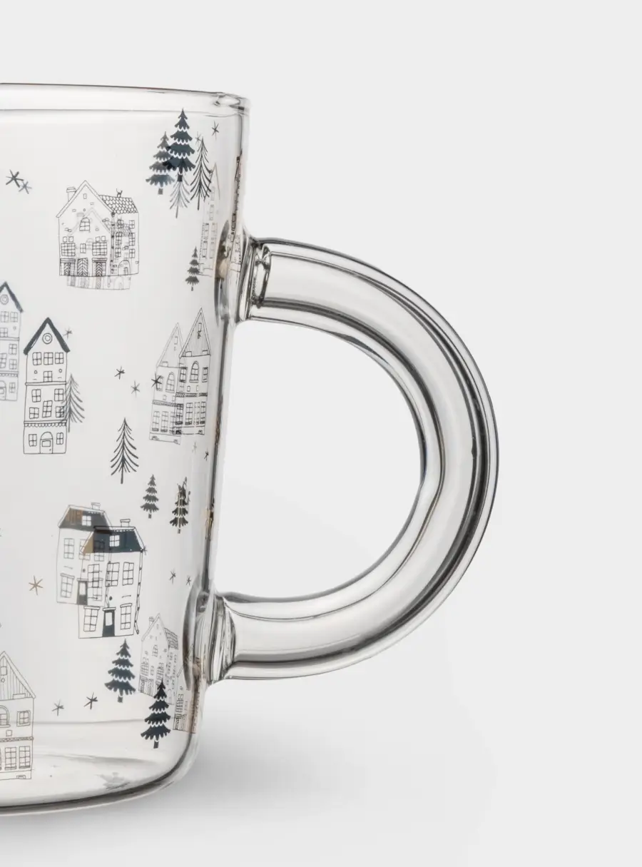 Кружка, 480 мл, стекло Б, Домики, Townlet, image-4