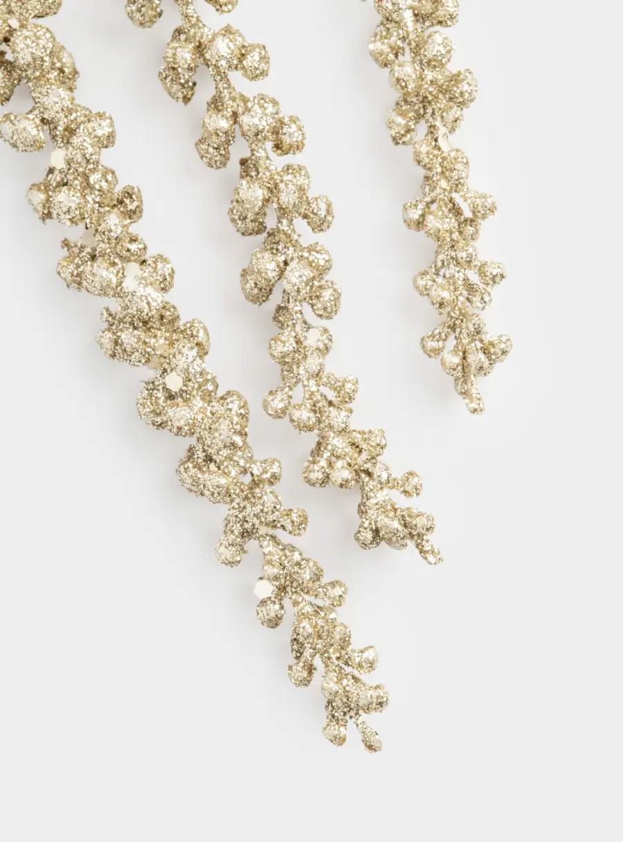 Ветка декоративная, 55 см, пластик/металл, Амарант, Interior gold, image-2