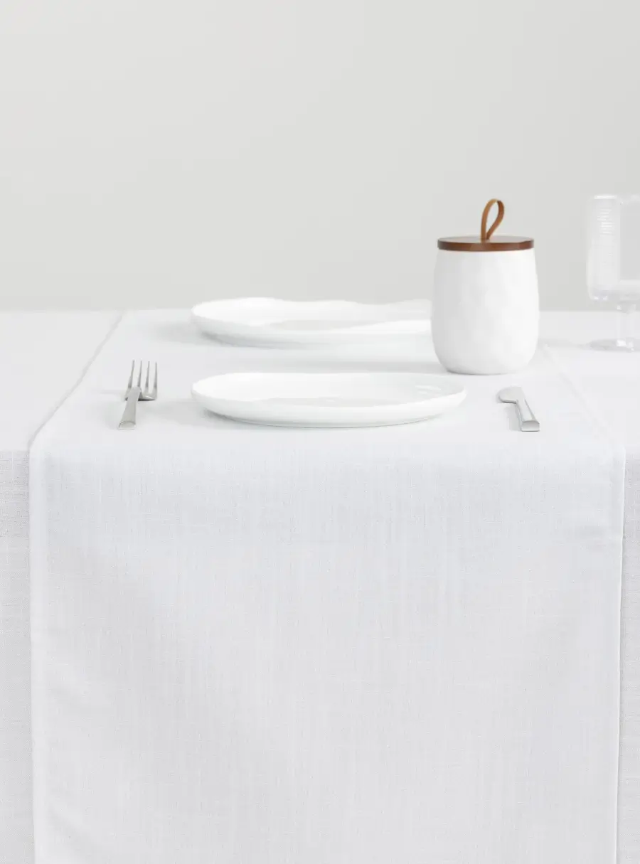 Дорожка настольная, 40х160 см, полиэстер, бело-серебристая, Floe ,image-2