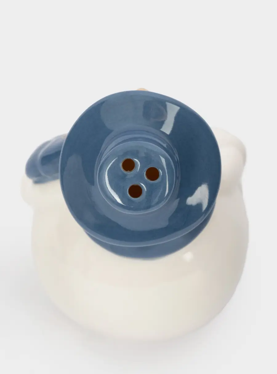 Емкость для соли или перца, 8 см, фарфор P, бело-голубая, Снеговик, Snowfall ,image-2