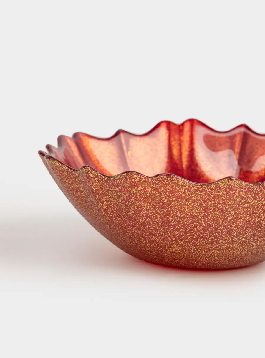 Салатник, 16х5 см, 450 мл, стекло, красный, Seville ,image-2