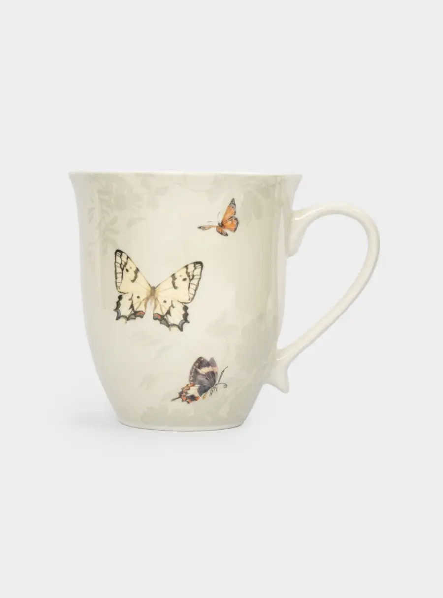 Кружка, 440 мл, 2 шт, фарфор N, Бабочки, Butterfly garden ,image-2