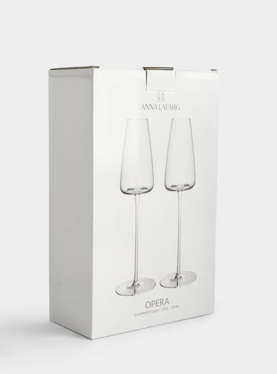 Бокал для шампанского, 270 мл, 2 шт, кристальное стекло, Opera, image-4