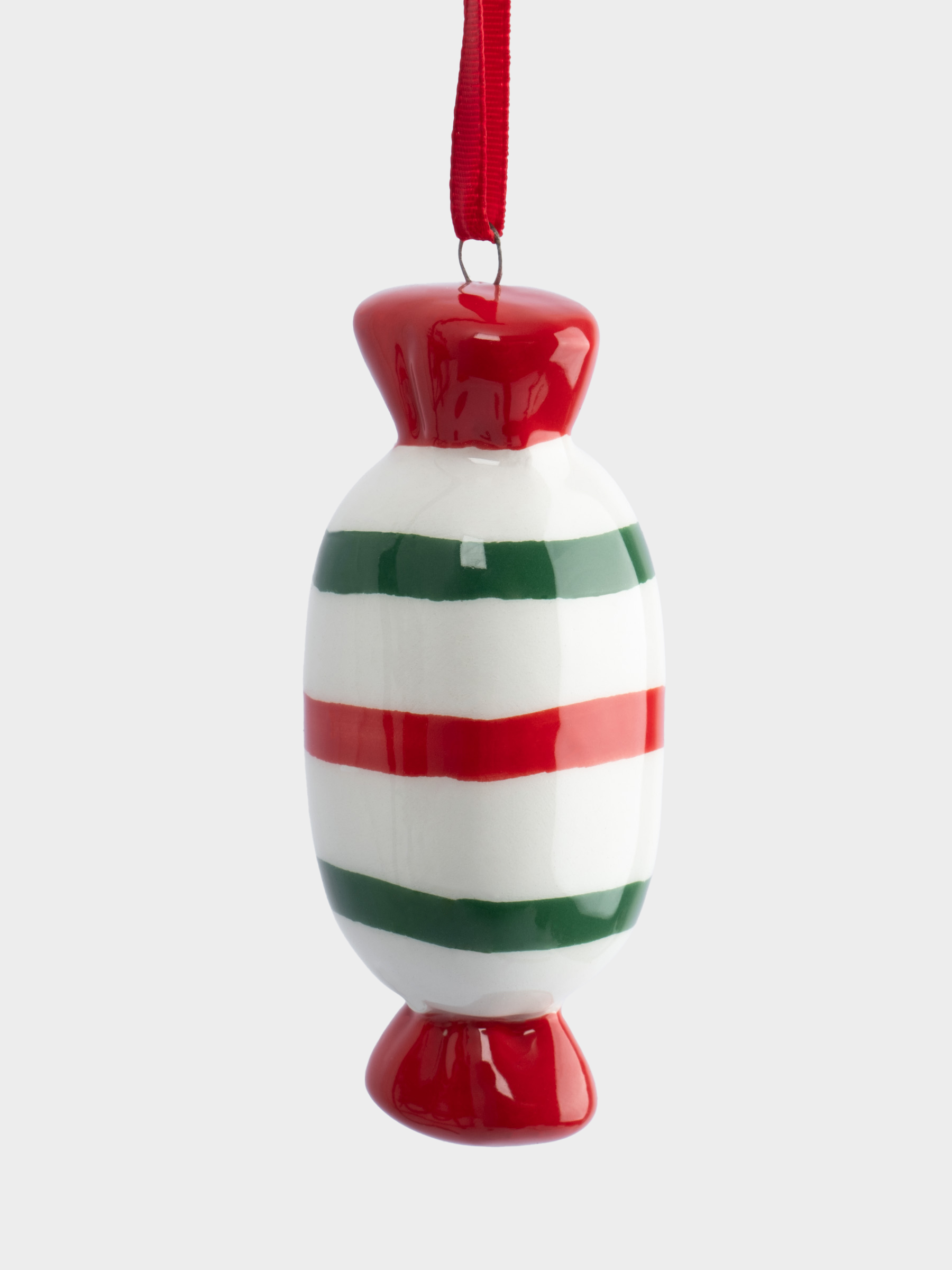 Игрушка елочная, 8 см, керамика, Конфета, New year, image-0
