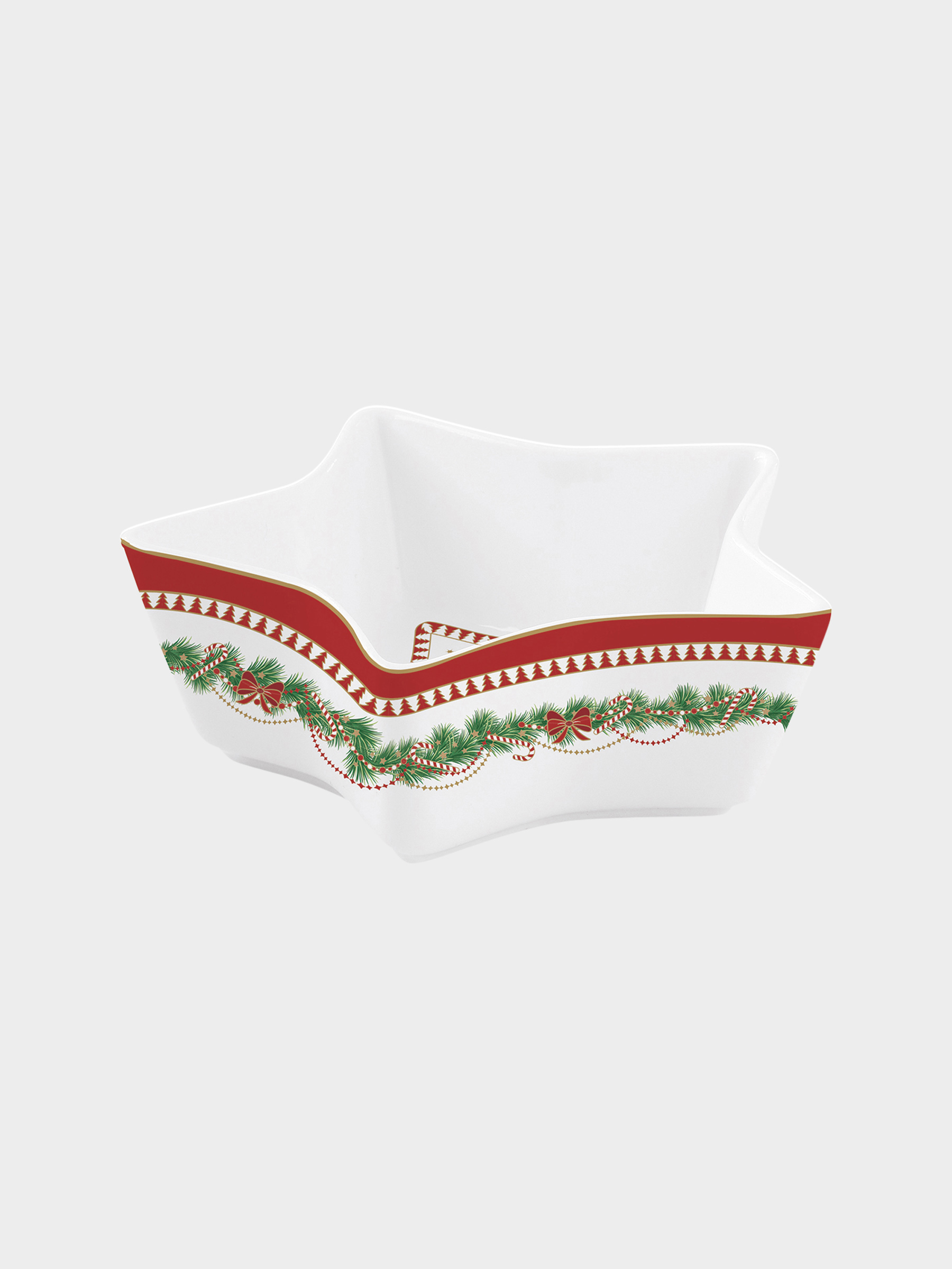 Салатник, 15х5 см, 250 мл, фарфор P, белый, Новогодняя гирлянда, Magie de Noel, image-0