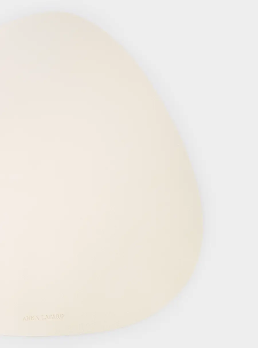 Салфетка под приборы, 37х45 см, ПВХ, фигурная, молочная, Rock ,image-2