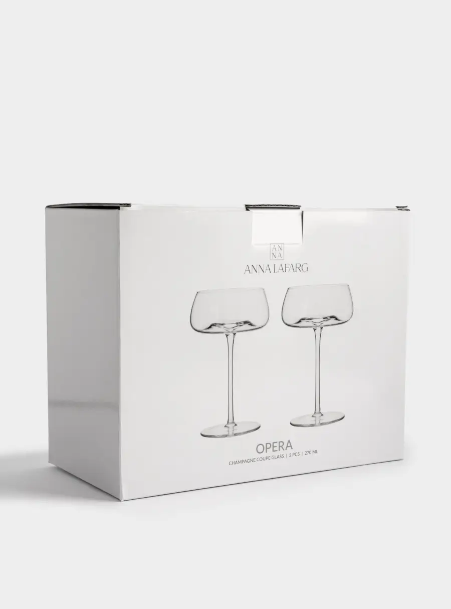 Бокал-креманка для шампанского, 270 мл, 2 шт, кристальное стекло, Opera, image-4