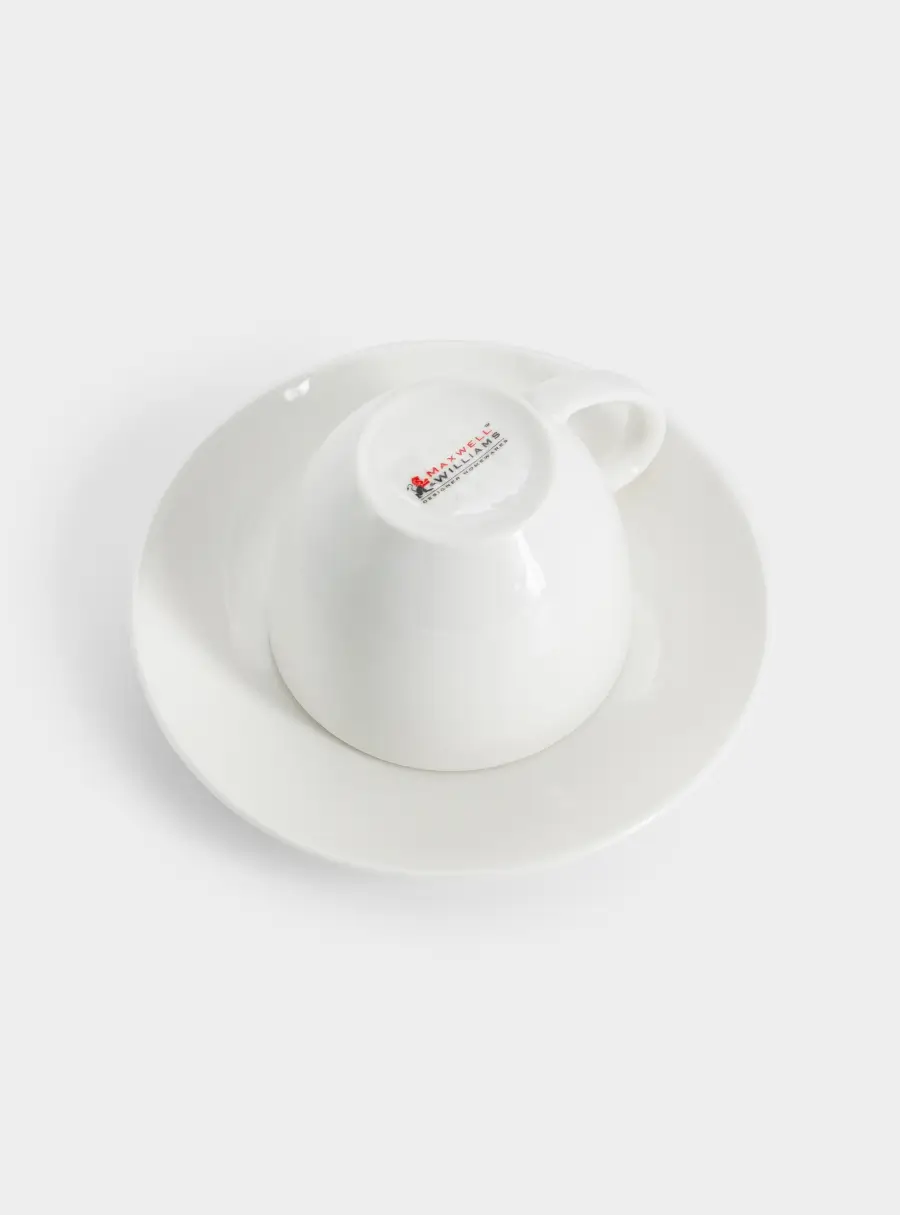 Пара кофейная, 1 перс, 2 пр, 100 мл, фарфор P, белая, White Basics ,image-3