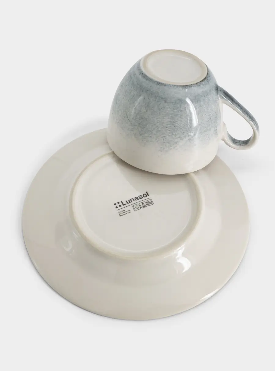 Пара кофейная, 1 перс, 2 пр, 90 мл, керамика, серо-голубая, Vulcano ,image-3