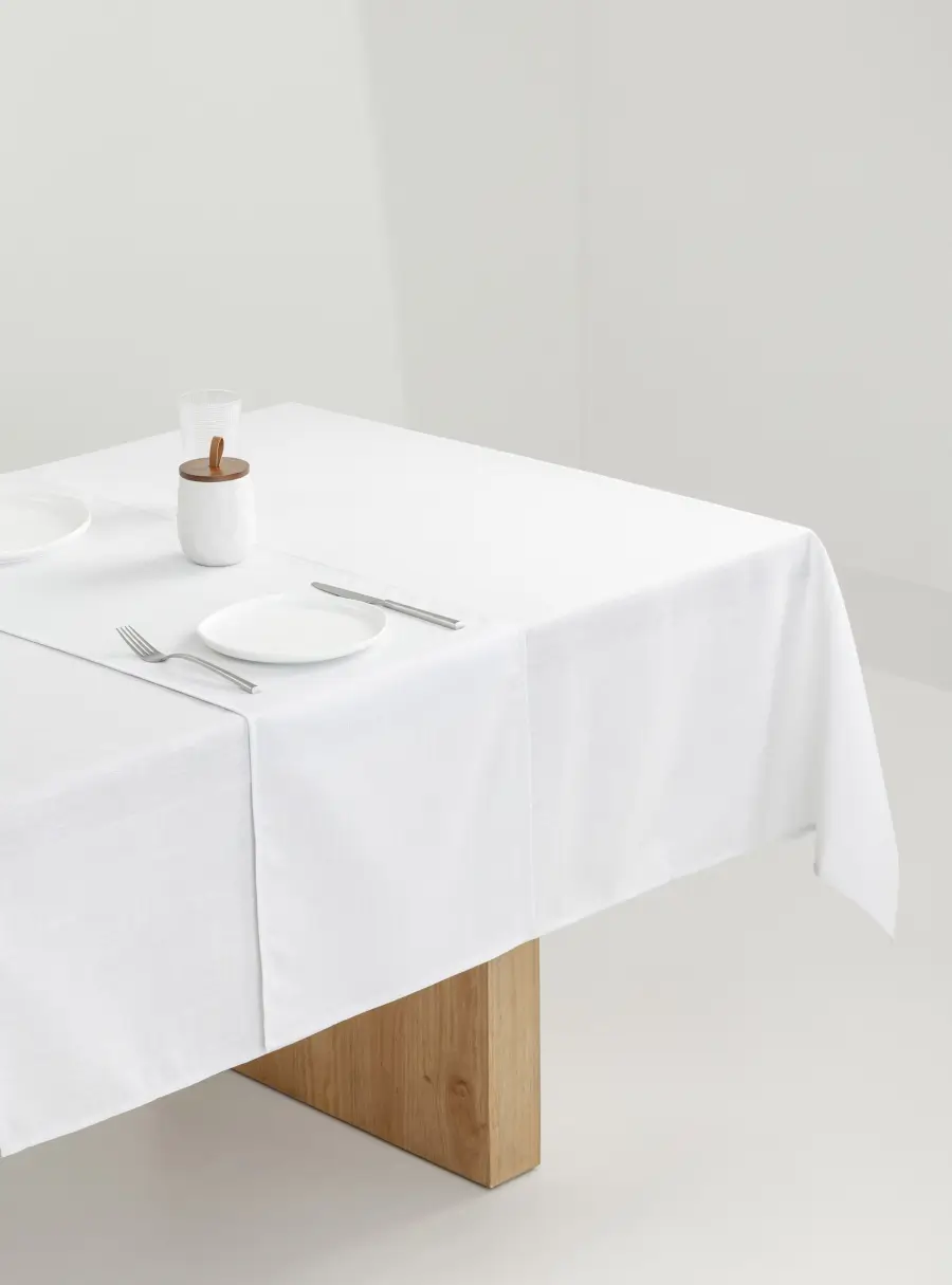 Дорожка настольная, 40х160 см, полиэстер, бело-серебристая, Floe, image-6