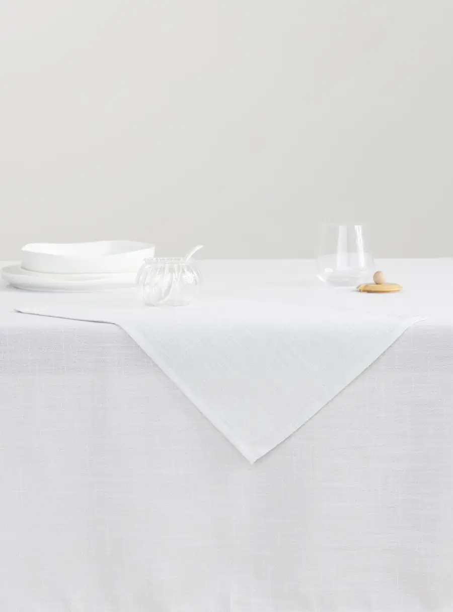 Салфетка под приборы, 30х45 см, прямоугольная, полиэстер, бело-серебристая, Floe, image-4