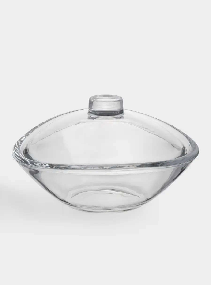 Салатник, 21х13 см, 840 мл, с крышкой, стекло, Song ,image-1
