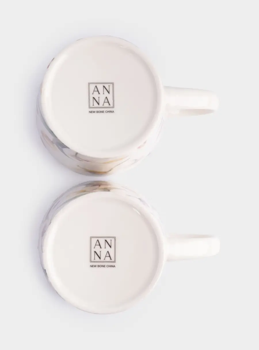 Кружка, 430 мл, 2 шт, фарфор N, белая, Летящие цветы, Fiori, image-7