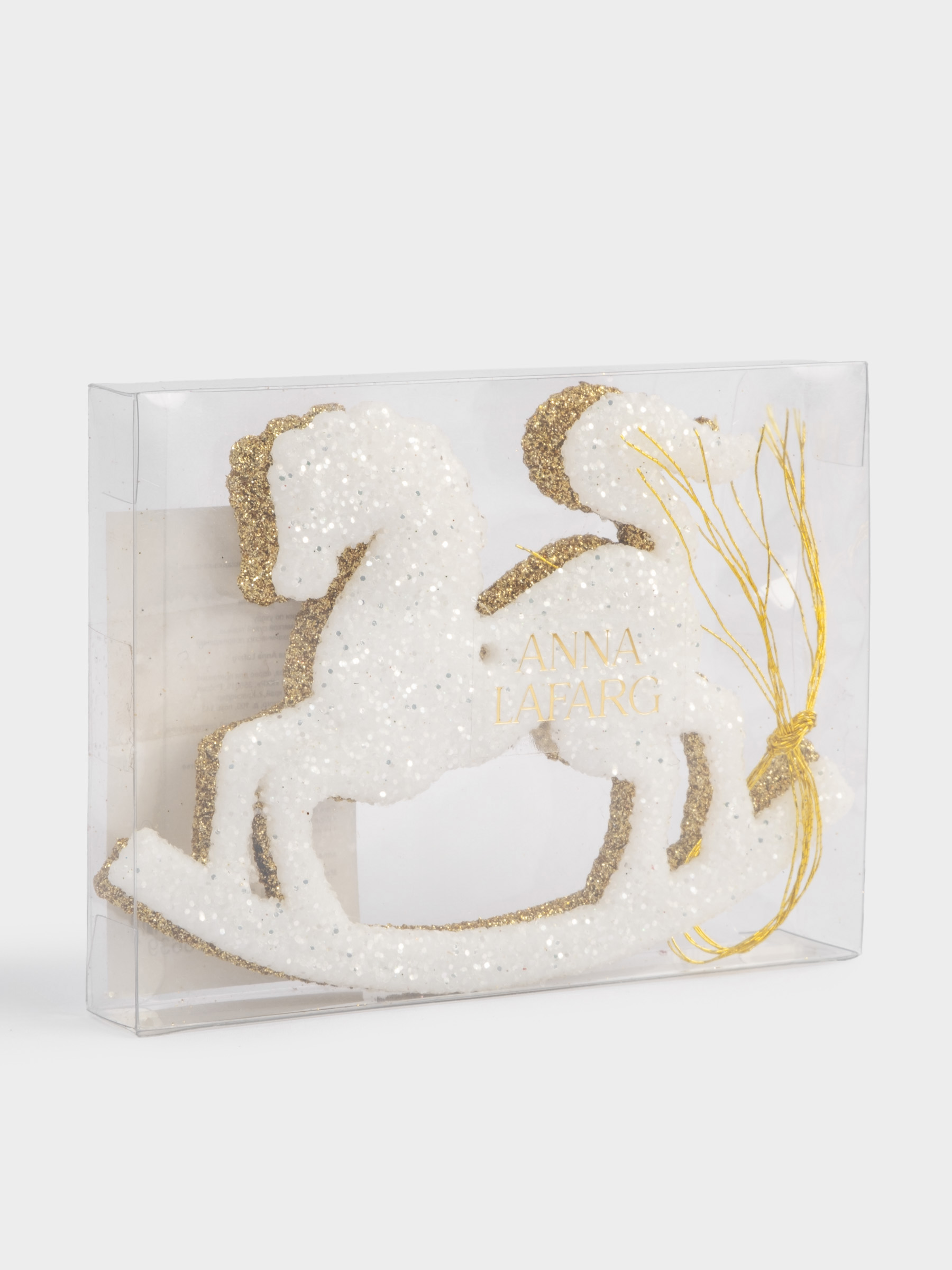 Игрушка елочная, 12x9 см, 2 шт, пластик, Лошадка-качалка, New year, image-3