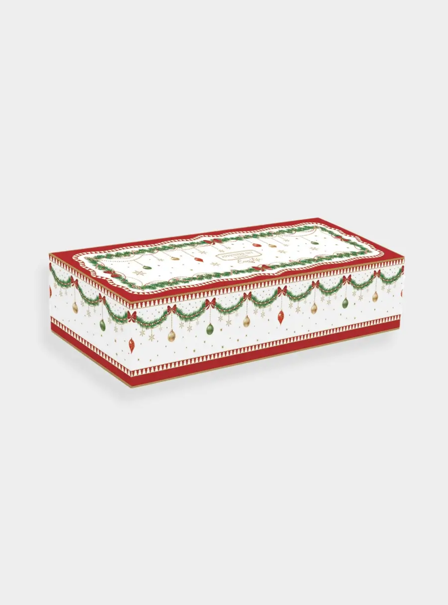 Набор для закусок, 3 пр, на подставке, фарфор P/бамбук, белый, Микс, Magie de Noel ,image-1