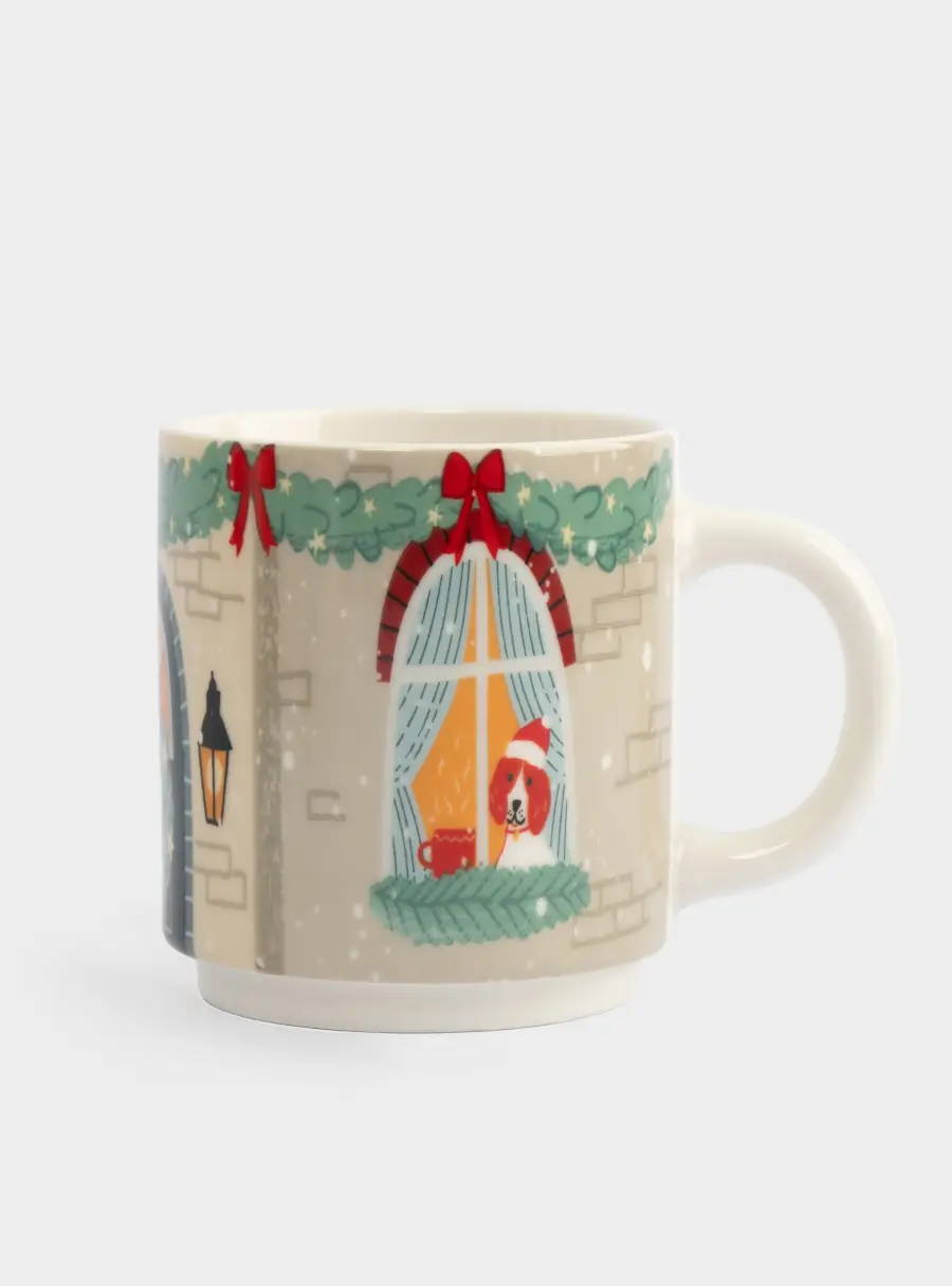 Кружка, 350 мл, 4 шт, фарфор N, Украшенный дом, Band, image-2