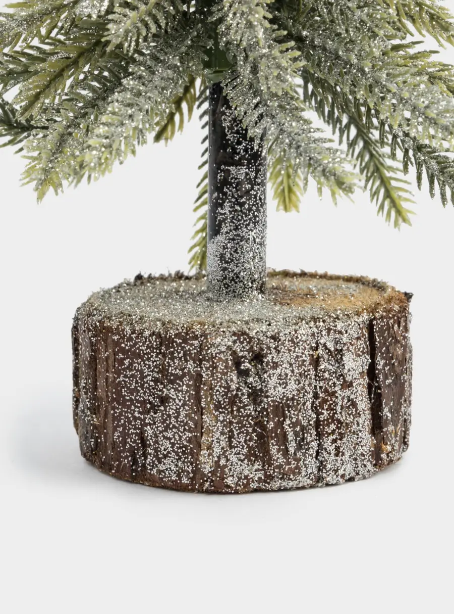 Ель искусственная, 20 см, полиэтилен, серебристая, New year  ,image-2