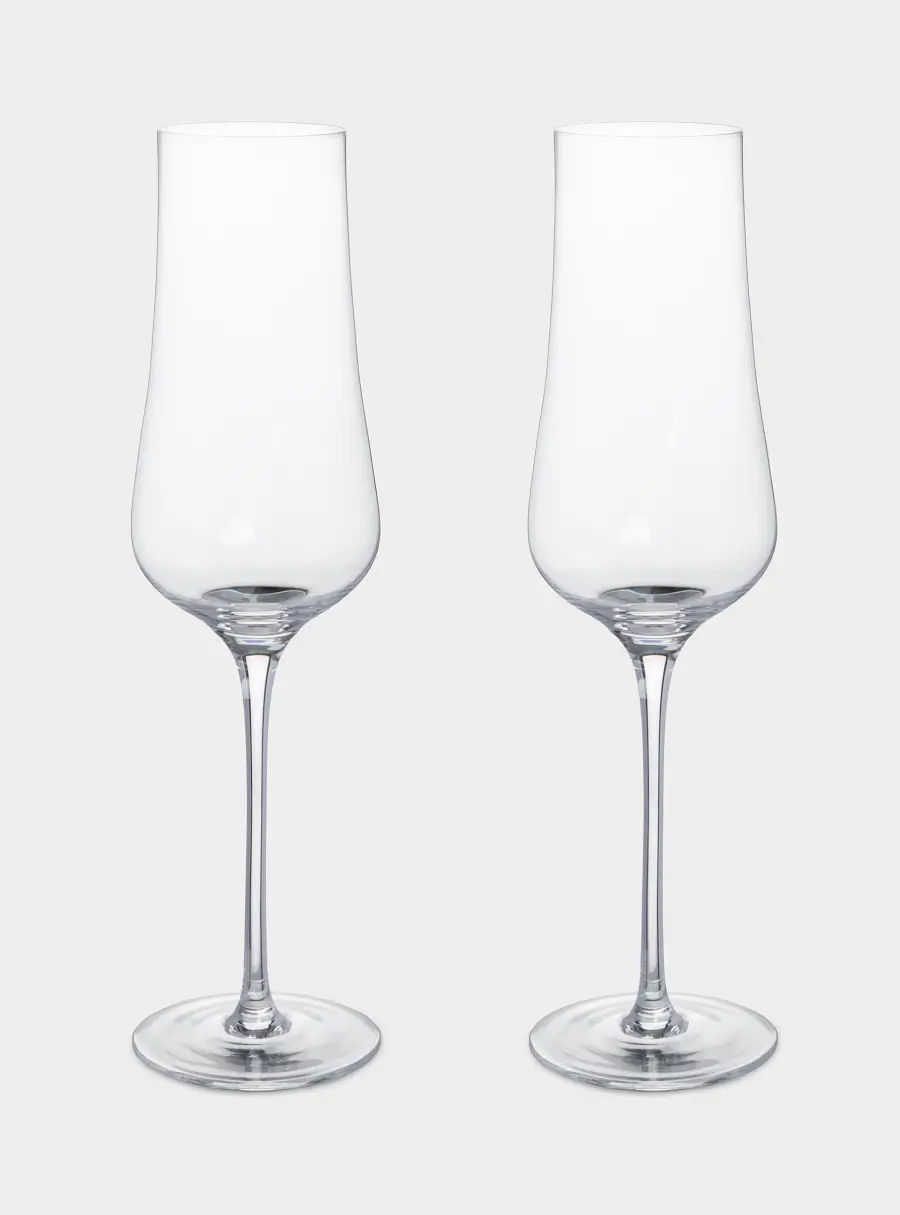 Бокал для шампанского, 250 мл, 2 шт, кристальное стекло, Rodengo ,image-0