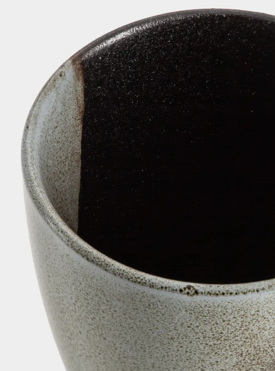 Кружка, 400 мл, фарфор P, черно-серая, в крапинку, Umi, image-6