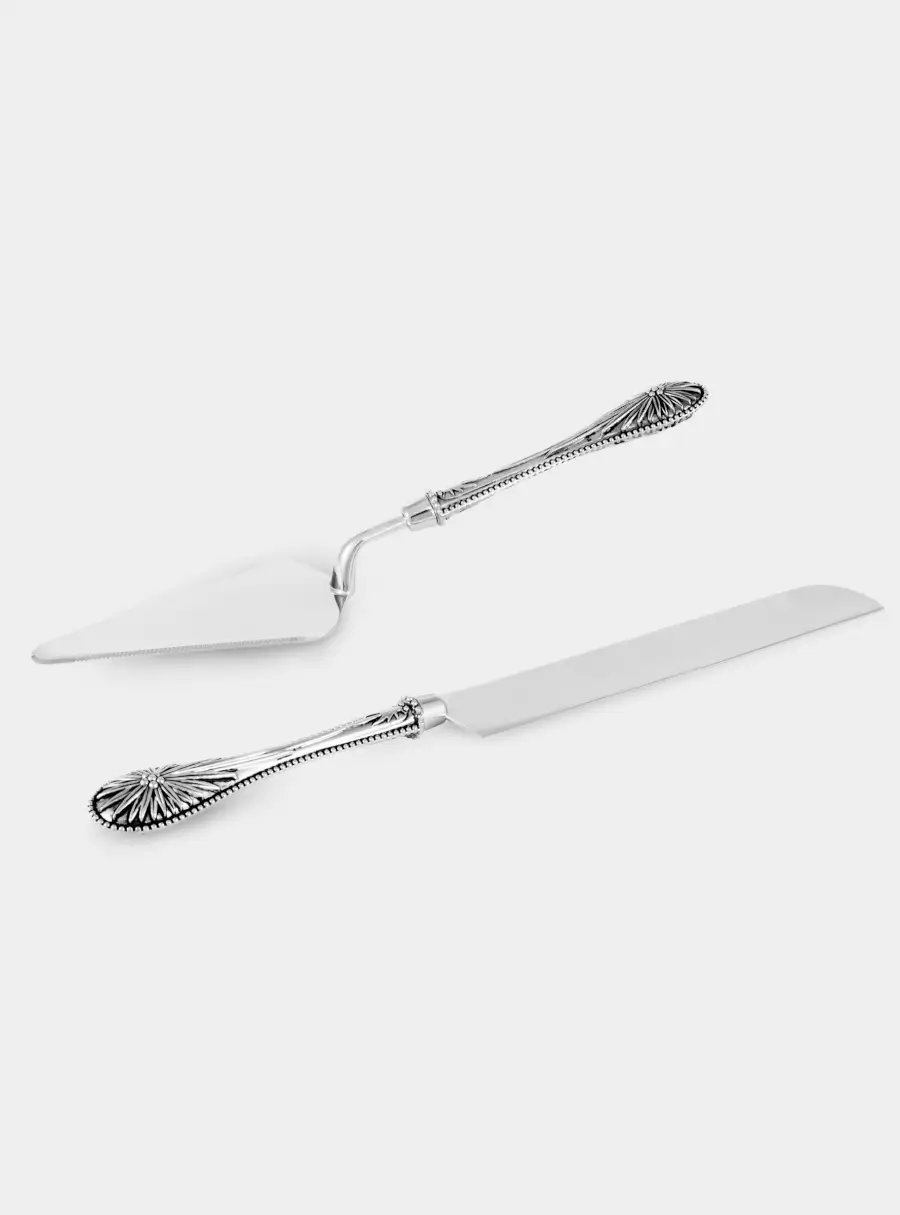 Приборы для сервировки торта, 2 пр, лопатка/нож, сталь, Brittany