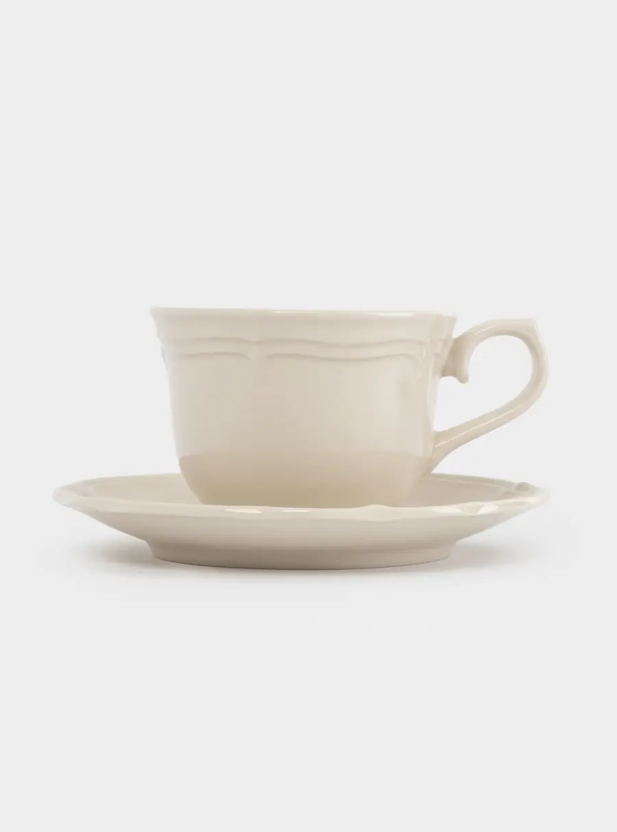 Пара чайная, 1 перс, 2 пр, 230 мл, фарфор P, молочная, Rustic ,image-2