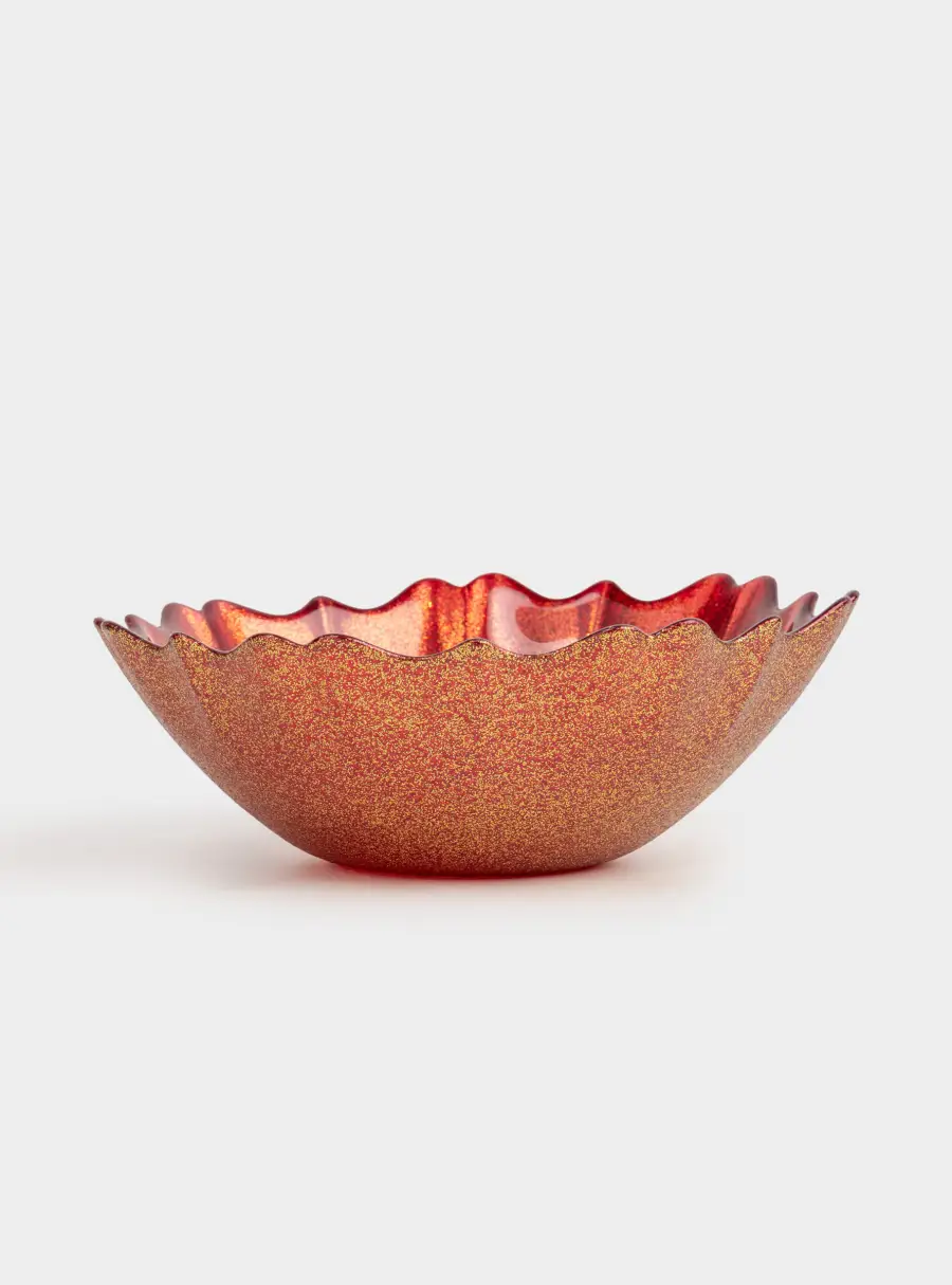 Салатник, 16х5 см, 450 мл, стекло, красный, Seville ,image-0