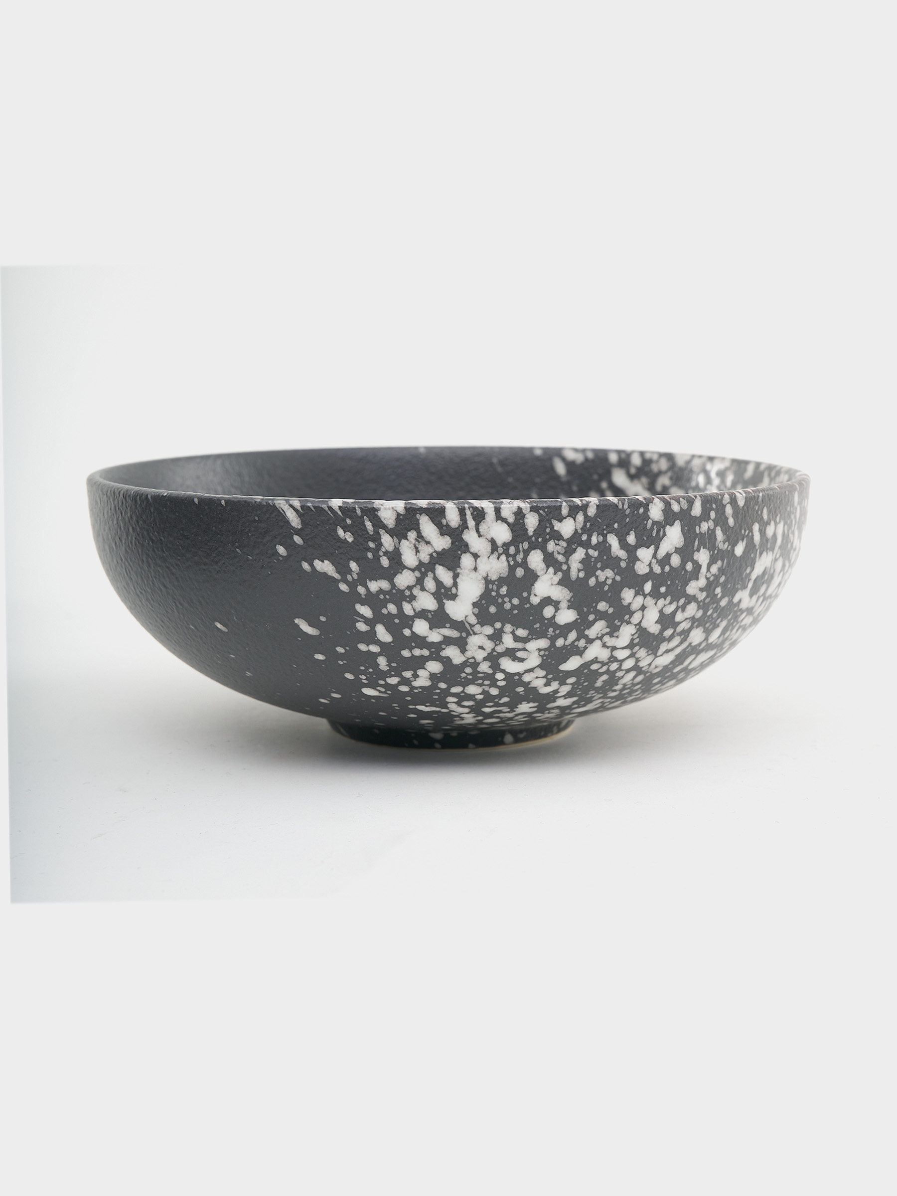 Салатник, 15,5х6 см, 500 мл, фарфор P, черный, в белую крапинку, Caviar Galaxy, image-2