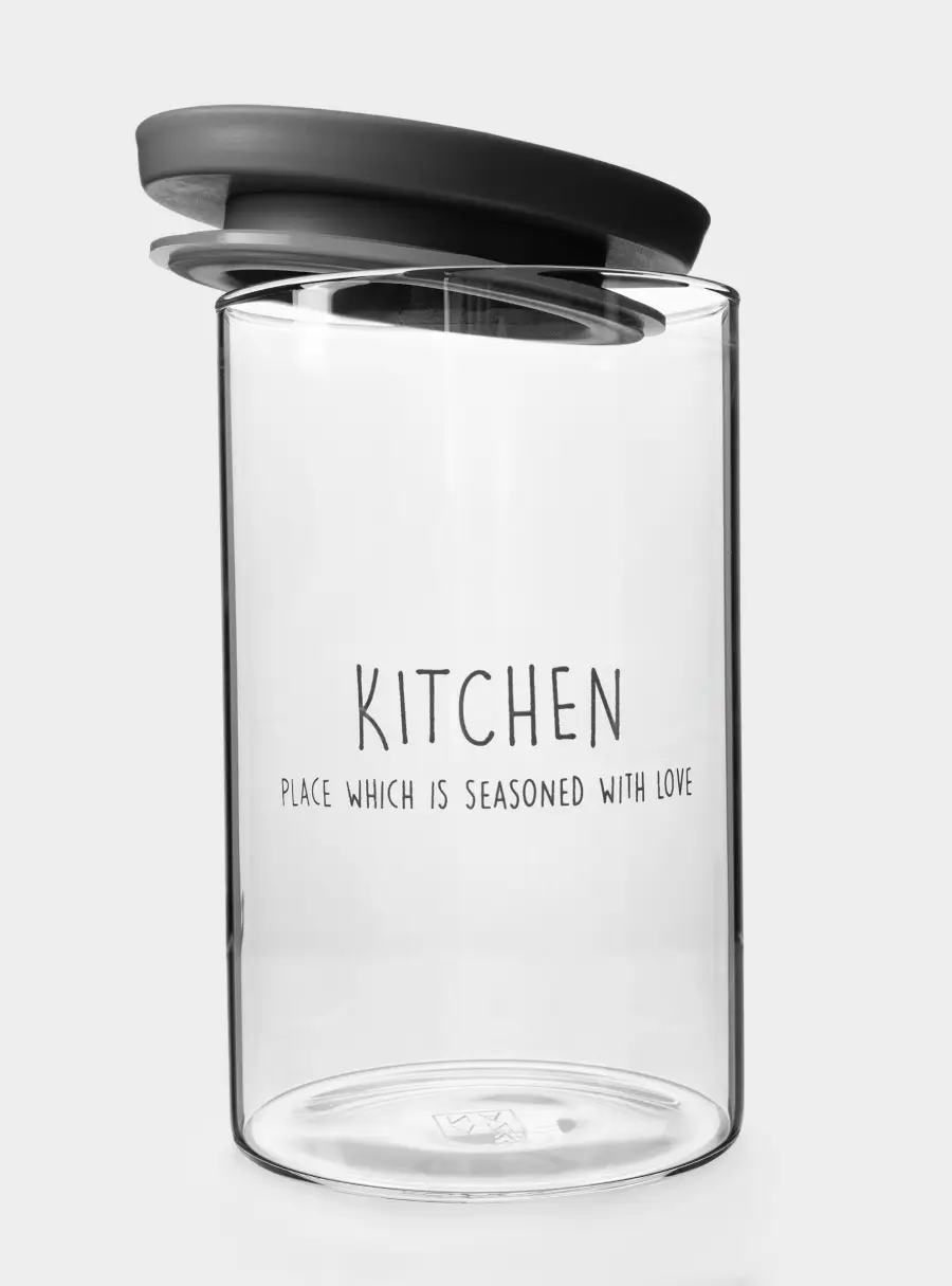 Банка для продуктов, 800 мл, стекло Б/пластик, Special ,image-1