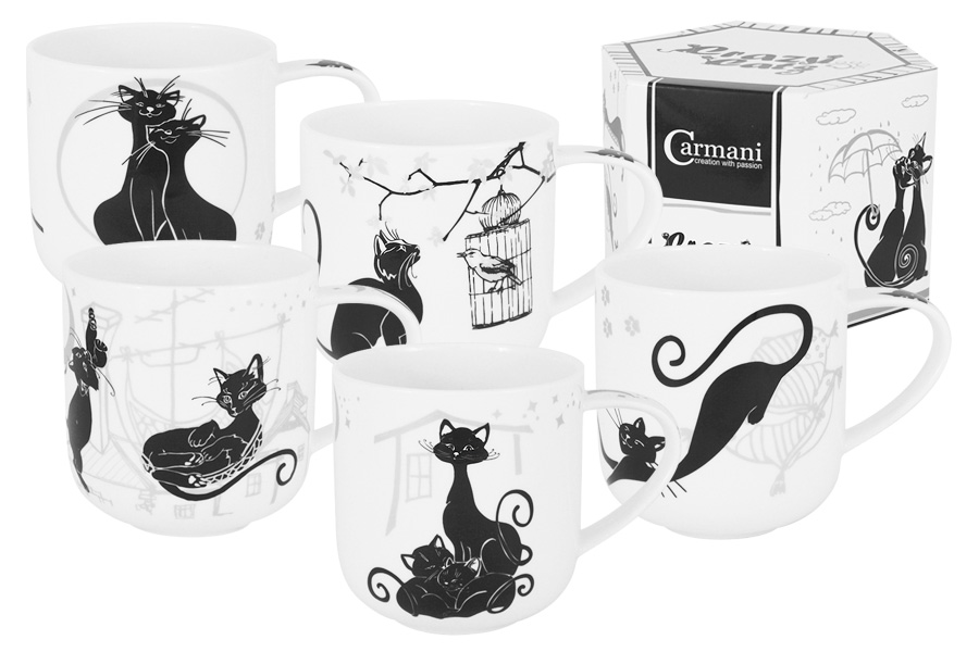 Поступление фарфоровой посуды Carmani. Коллекции Crazy Cats, Village Life и новинки "Новогодний пейзаж"
