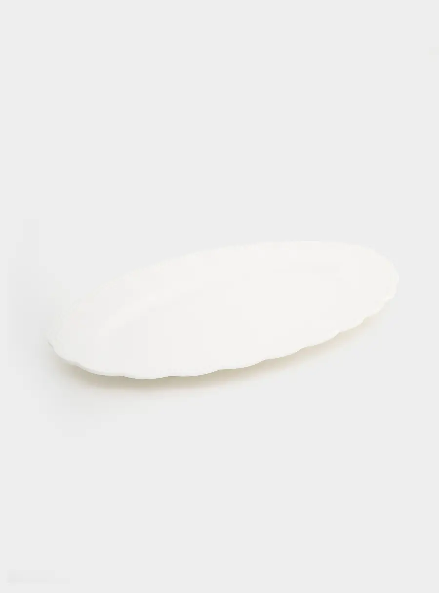 Блюдо, 36x23 см, овальное, белое, Elite ,image-2