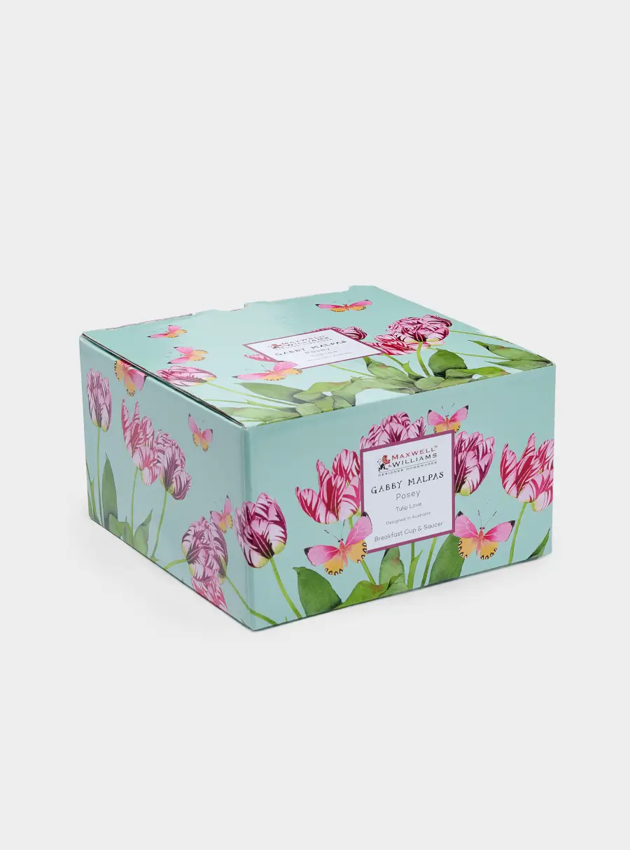 Пара чайная, 400 мл, 1 перс., 2 пред, фарфор P, Тюльпаны, image-6