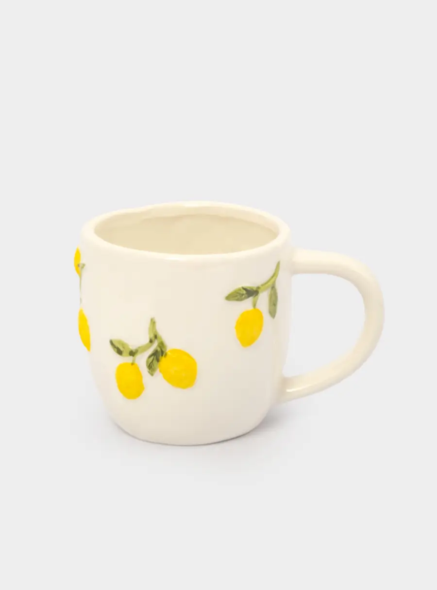 Пара чайная, 1 перс, 2 пр, 300 мл, фарфор P, молочная, Лимоны, Limoncello, image-4