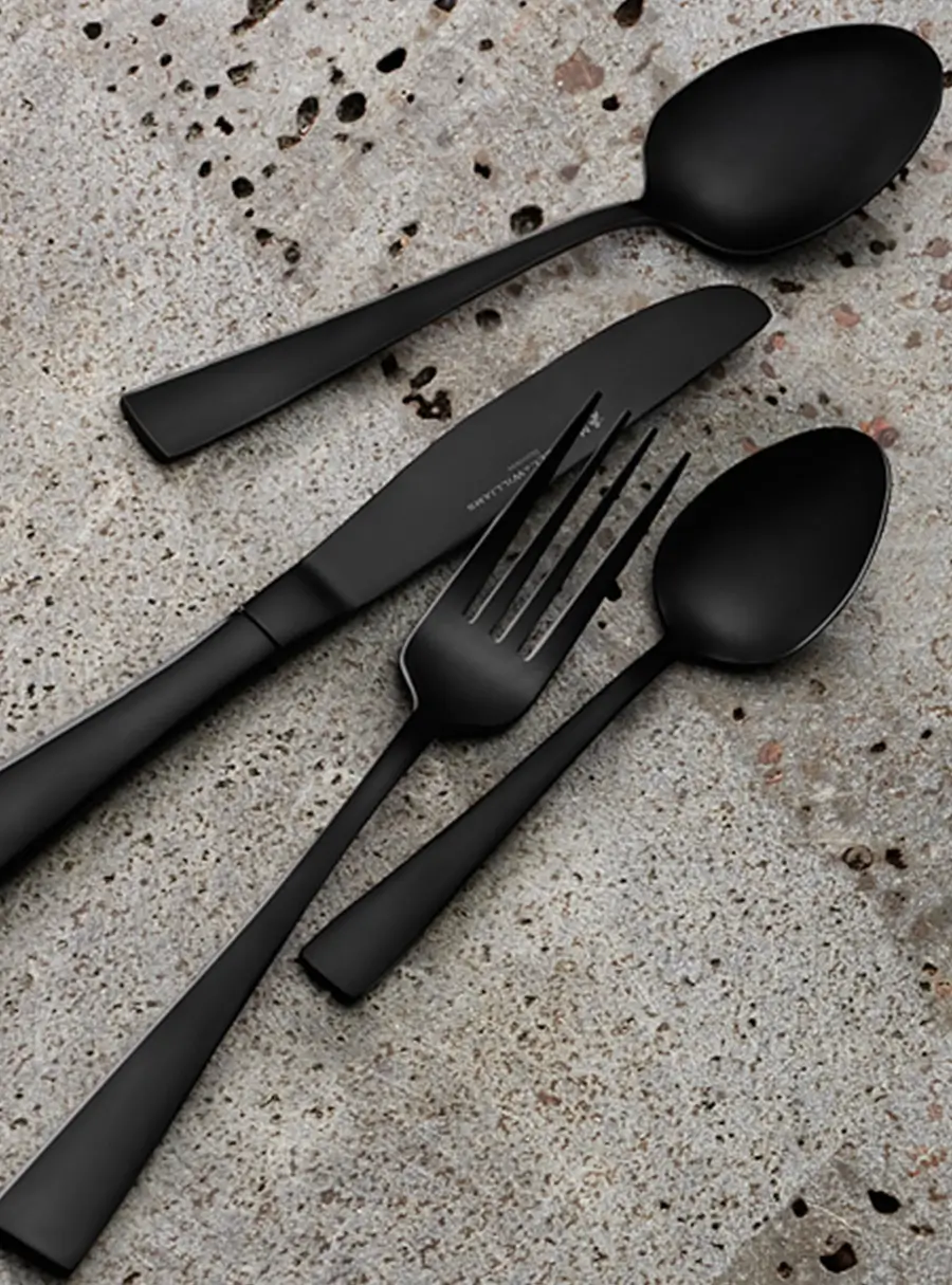 Набор столовых приборов, 16 пр, чёрные, Arden ,image-2