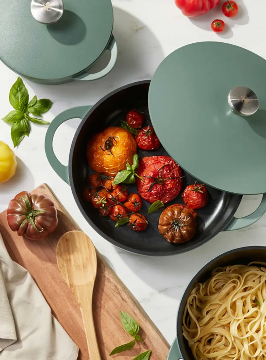 Сотейник, 28 см, 4.0 л, с крышкой, с покрытием, алюминий, зелёный, Agile, image-3