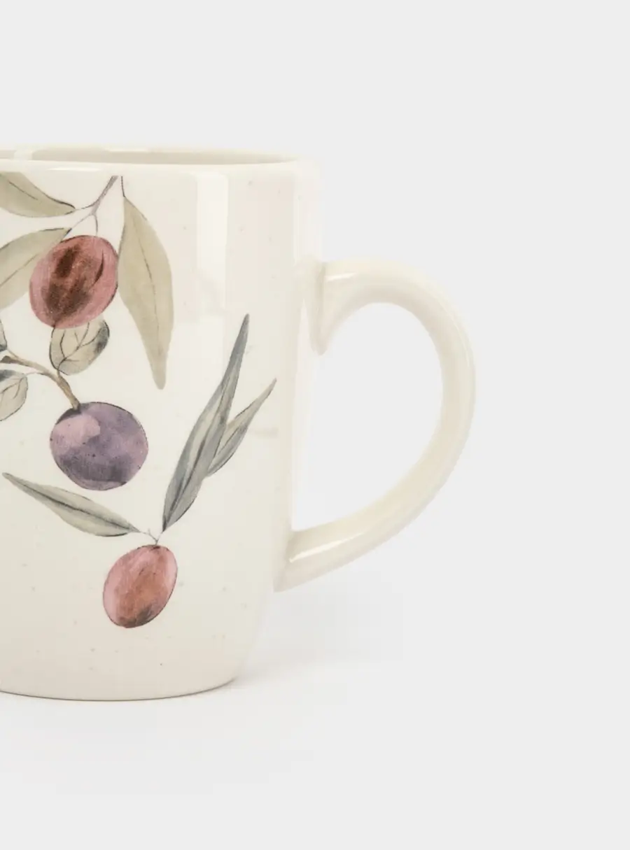 Кружка, 330 мл, керамика, белая, Сливы, Plum Orchard, image-4