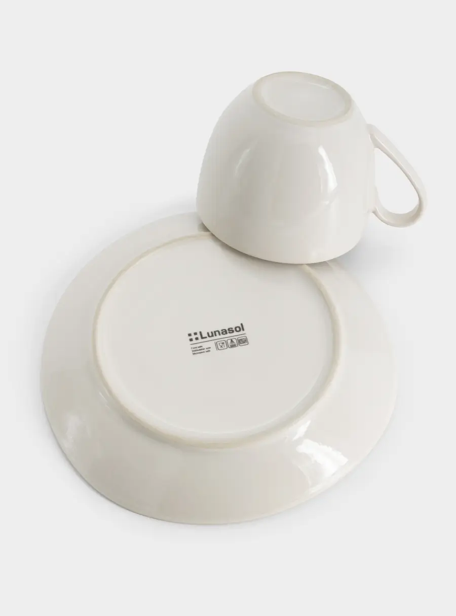 Пара кофейная, 1 перс, 2 пр, 90 мл, керамика, бежевая, в крапинку, North Organic ,image-3