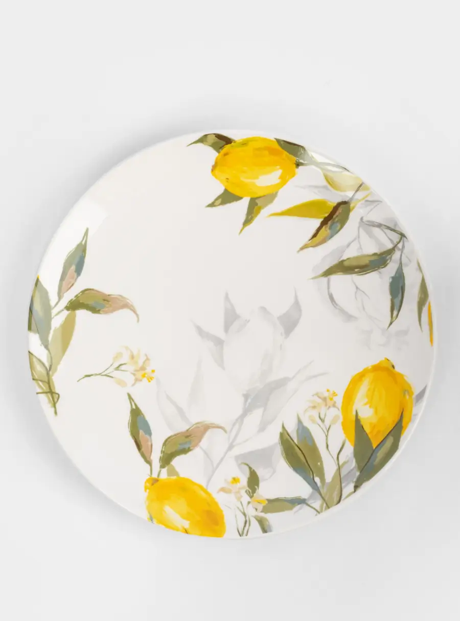 Сервиз обеденный, 6 перс, 18 пр, фарфор P, белый, Лимоны, Palermo ,image-3