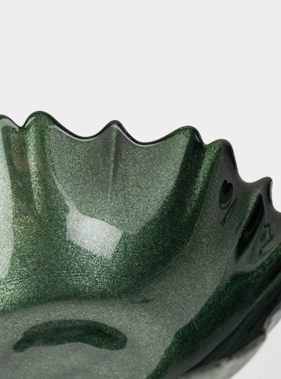 Салатник, 16х5 см, 450 мл, стекло, зеленый, Seville ,image-3