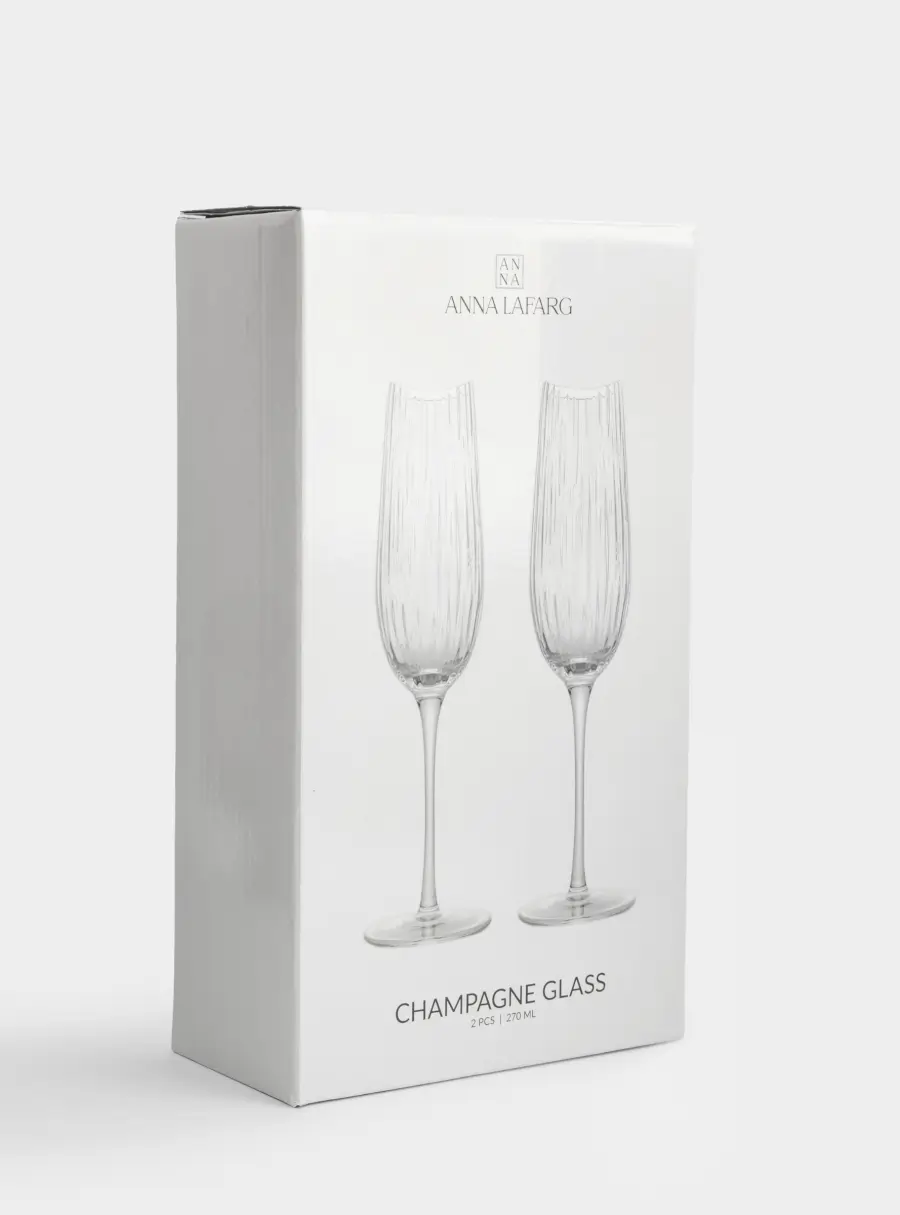 Бокал для шампанского, 270 мл, 2 шт, кристальное стекло, Violin, image-5