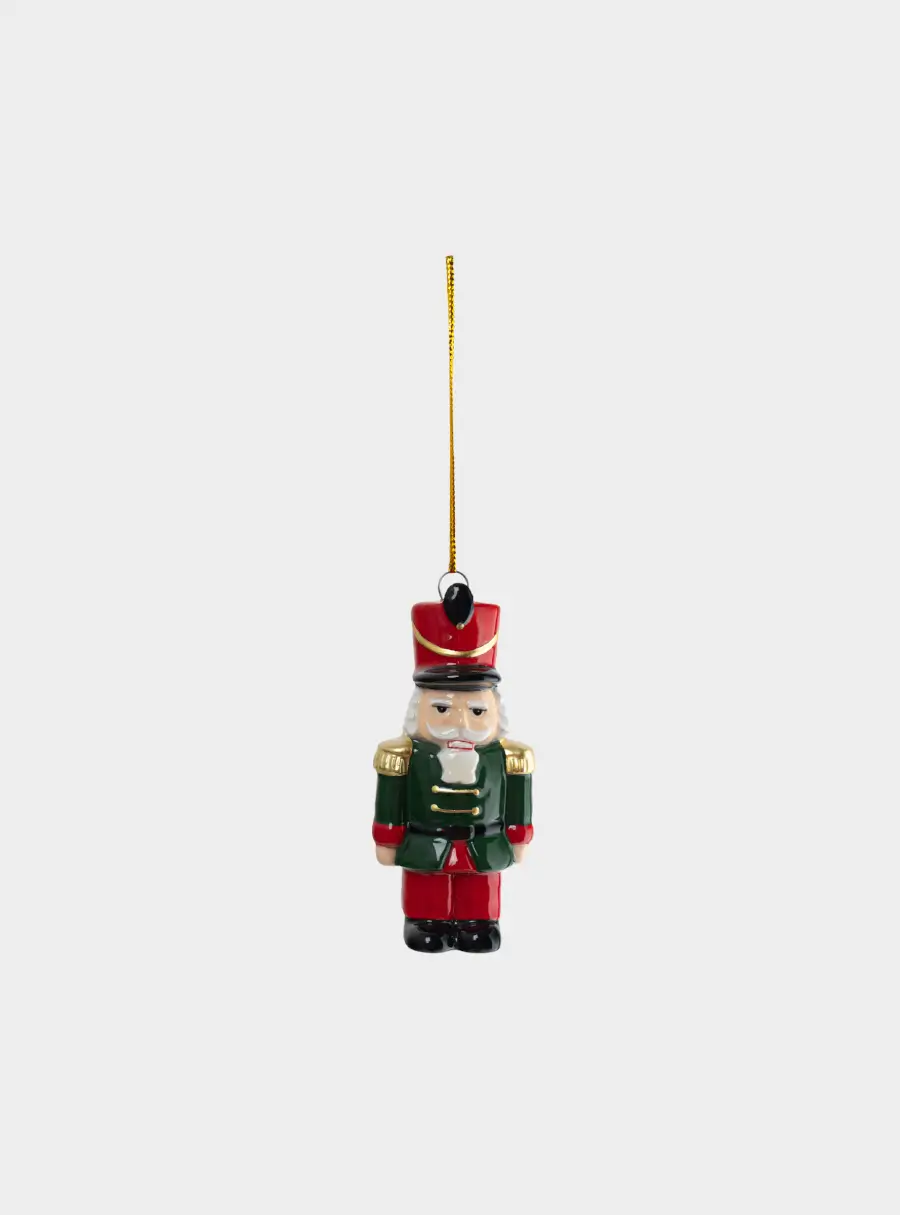 Игрушка елочная, 8 см, керамика D, Щелкунчик, Nutcracker ,image-1