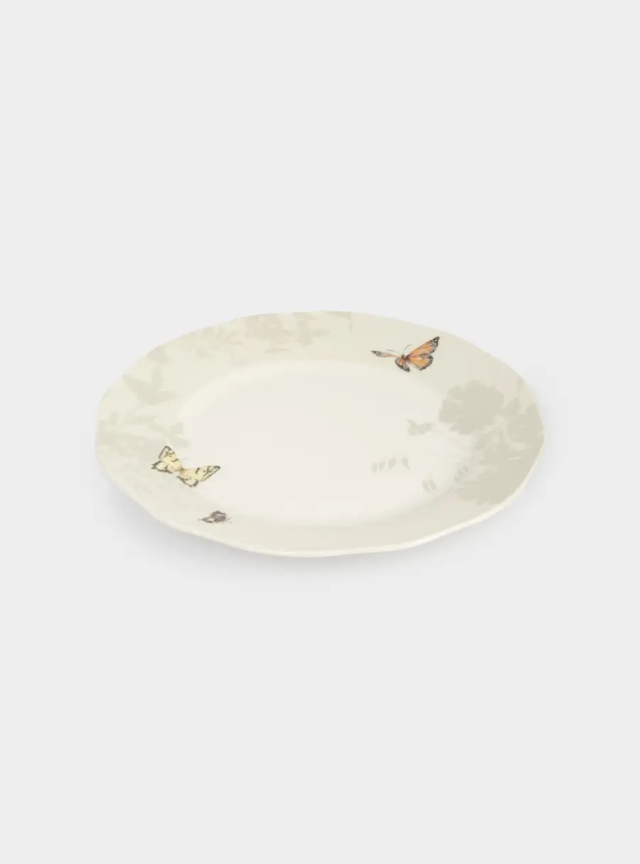 Тарелка десертная, 19 см, 2 шт, фарфор N, серая, Бабочки, Butterfly garden ,image-2