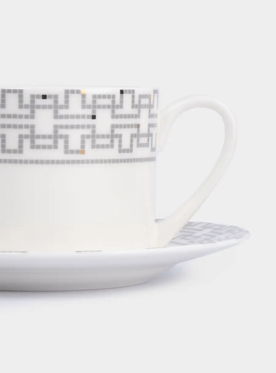 Пара чайная, 1 перс, 2 пр, 290 мл, фарфор F, белая, Орнамент, Greco, image-4