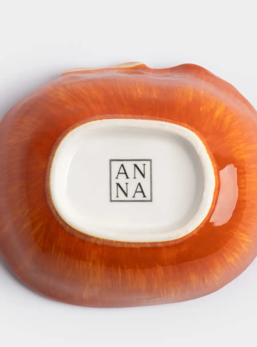 Пиала, 14х5 см, керамика, оранжево-зеленая, Тыква, Bright pumpkin, image-4