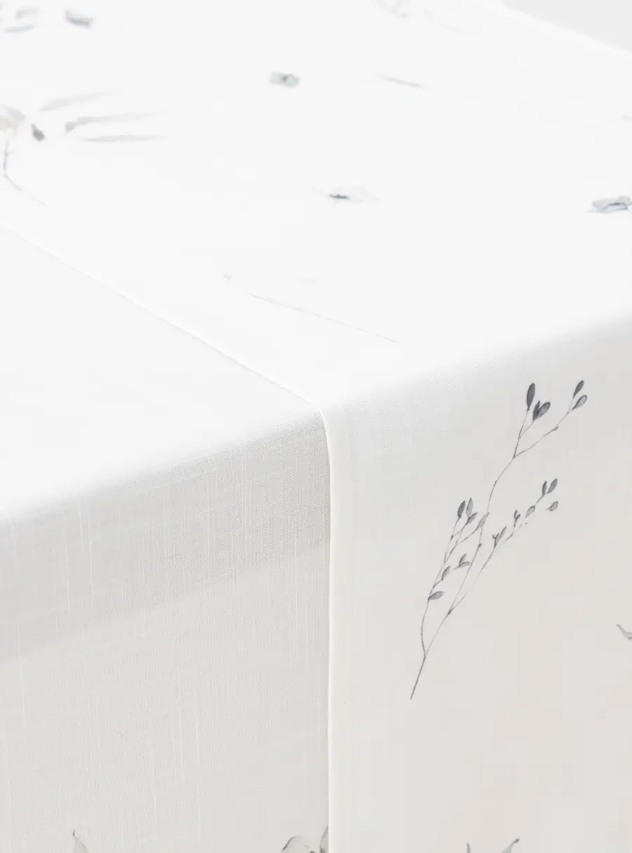 Дорожка настольная, 40х160 см, полиэстер, молочная, Полевые цветы, Flower melody, image-4