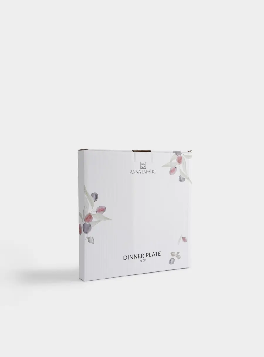 Тарелка обеденная, 25 см, керамика, белая, Сливы, Plum Orchard, image-6