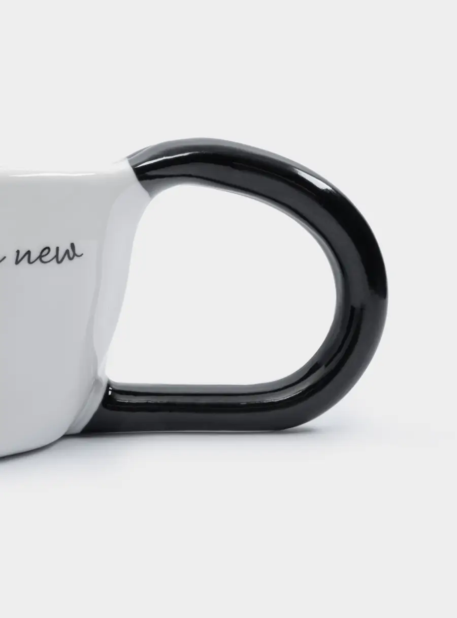 Кружка, 350 мл, фарфор N, бело-черная, Try something new, Eccentric, image-5