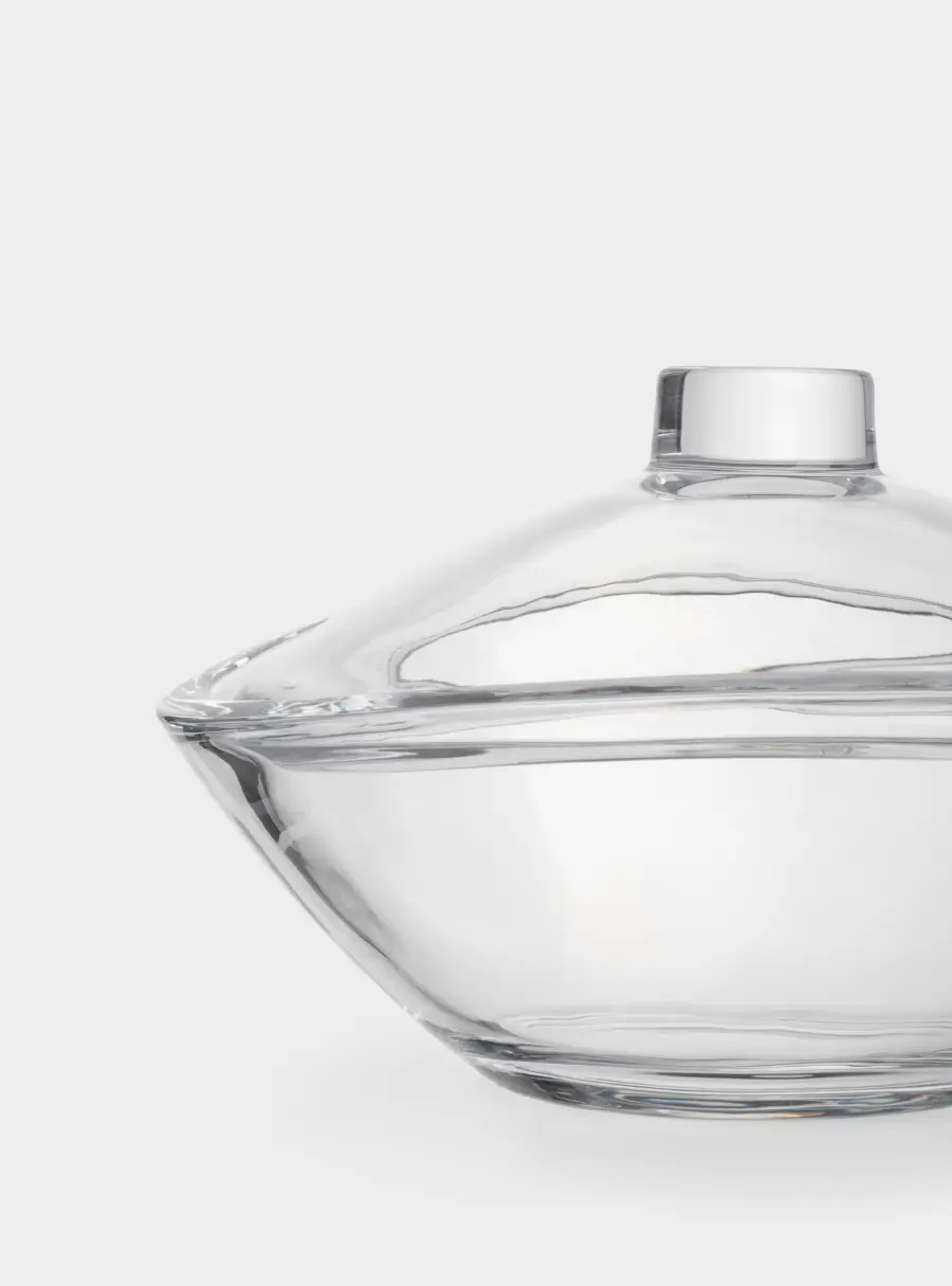 Салатник, 21х13 см, 840 мл, с крышкой, стекло, Song, image-4